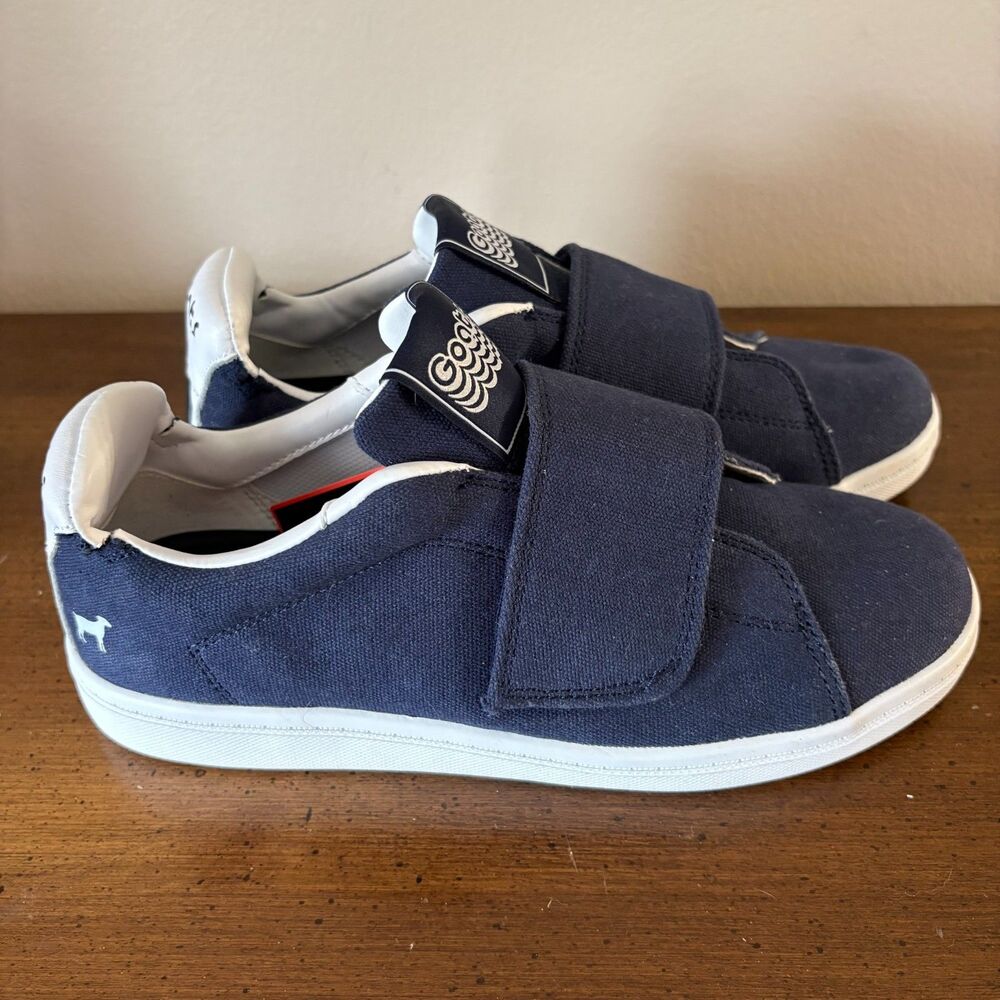 Goats Blue Canvas Tennis Shoes 7.5M Nordstrom Rack Hook & Loop Closure Comfort